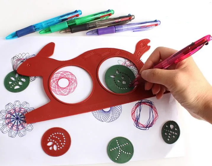 Spirographic Magic turtle rabbit satochpad детский подарок доска для рисования развивающие игрушки