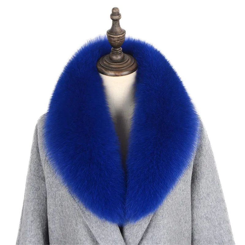 Высококачественный воротник из 100% натурального Лисьего меха с женской курткой