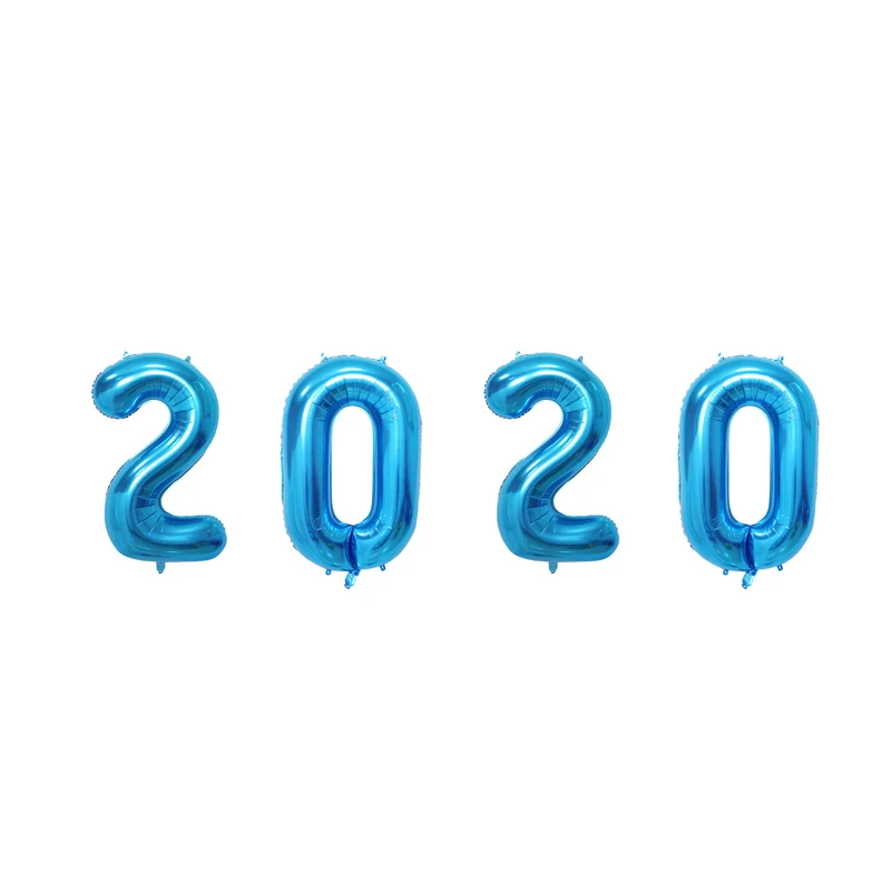 4 шт./компл. Φ 40 дюймов 2020 рождественские воздушные шары фольгированные декор с