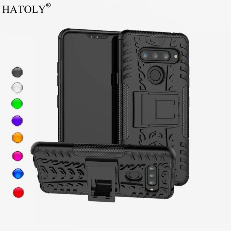 For LG V40 Case Back Cover Phone Silicone + Plastic Armor Bumper Funda Capa | Мобильные телефоны и аксессуары