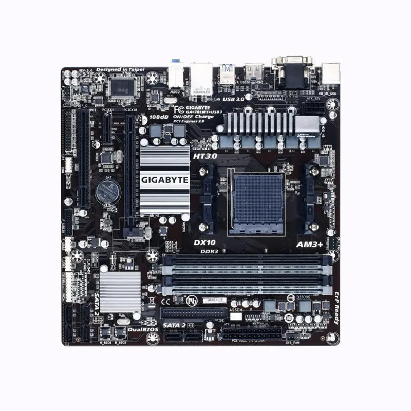 Б/у материнская плата AM3+ для Gigabyte GA-78LMT-USB3 DDR3 до 32GB USB3.0 SATA3.0 Micro ATX