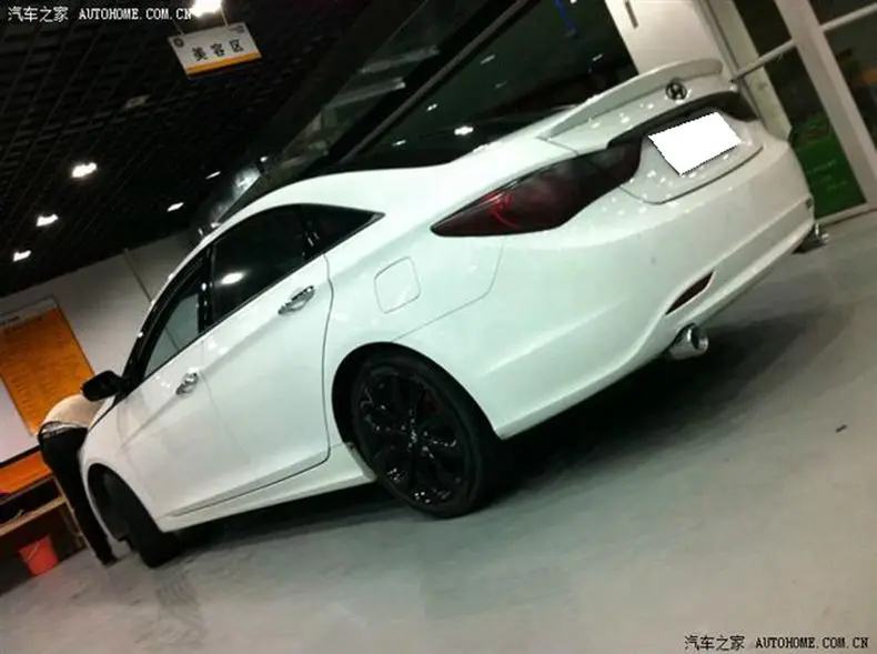 Краска ABS автомобильное заднее крыло багажника спойлер для hyundai Sonata 8 2011 2012 2013 Быстрая EMS
