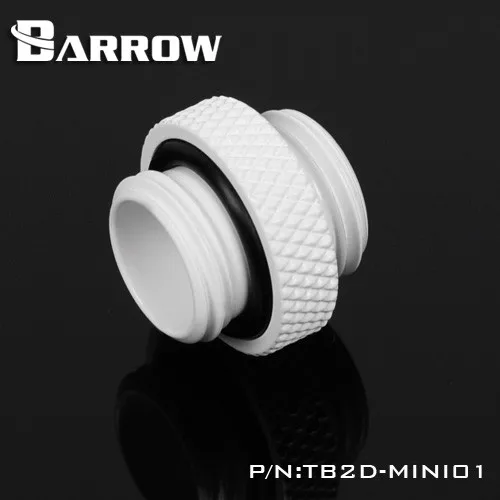 White Курган TB2D-MINI01 папа-папа мини-фитинг G1/4 ''черный серебряный белый золотой Соединительный адаптер - Цвет лезвия: White