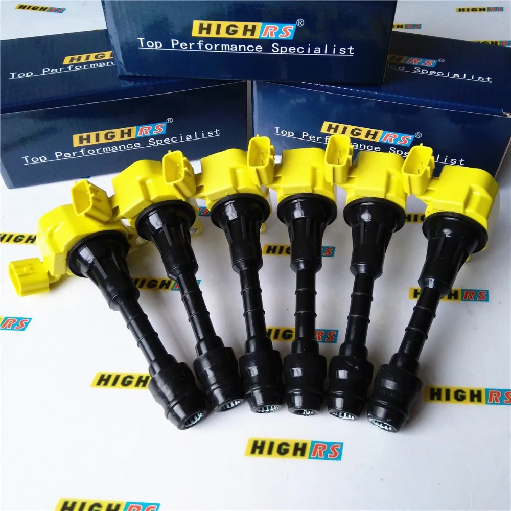 Набор из 6 упаковок катушки зажигания для Nissan 350Z Z33 Fairlady Z M35 G35 FX35 Skyline Stagera Cedric Fuga