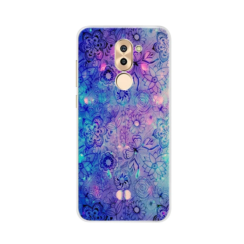 Небесно-голубой Модный чехол для телефона huawei GR5, задняя крышка, силиконовый мягкий чехол из ТПУ для huawei mate 9 Lite, чехол, чехол для Honor 6X Funda - Цвет: Небесно-голубой