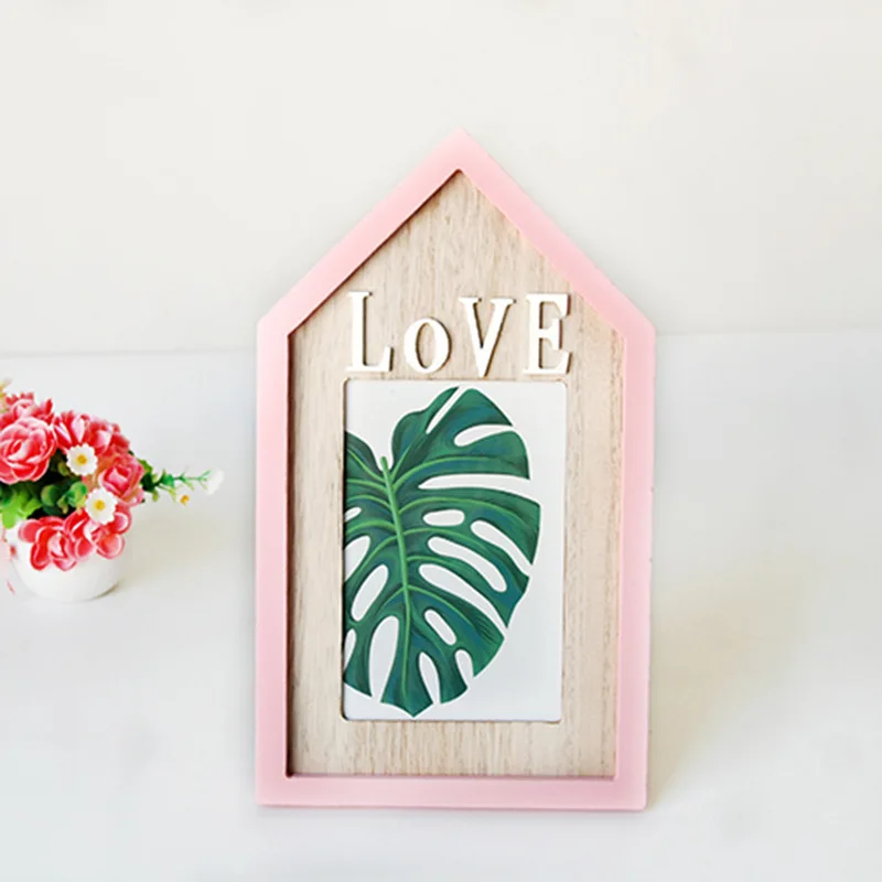 Деревянный домашний рабочий стол украшение деревянные поделки дома фоторамка |