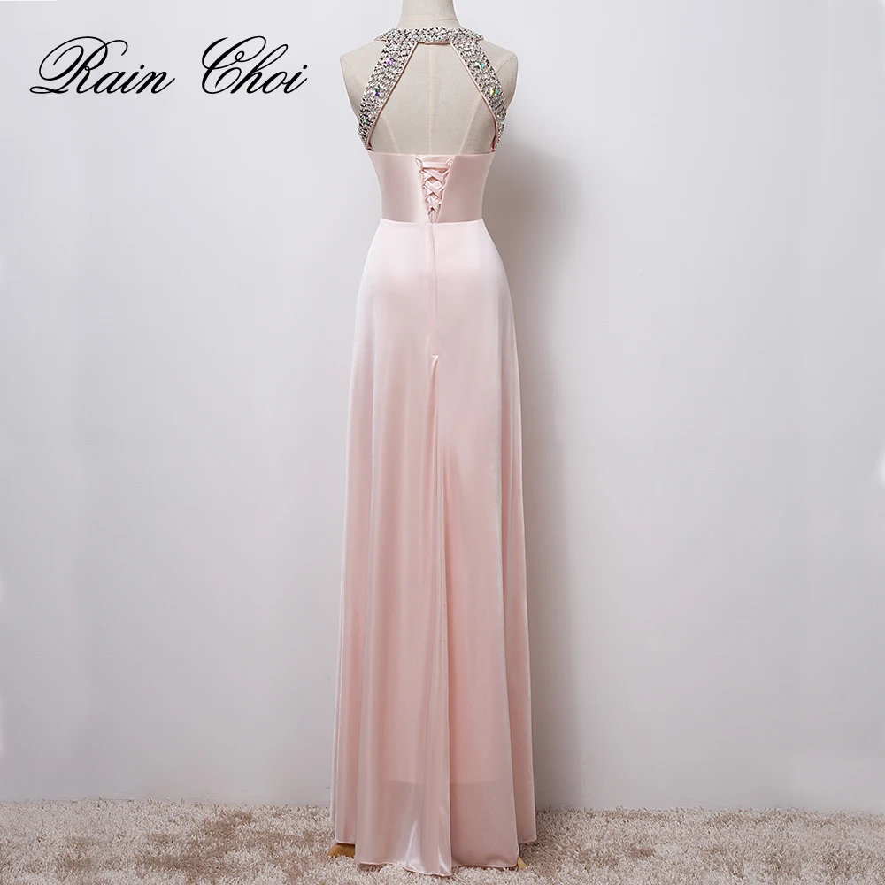 Элегантное платье с лямкой на шее пикантные вечерние платья элегантные Длинные