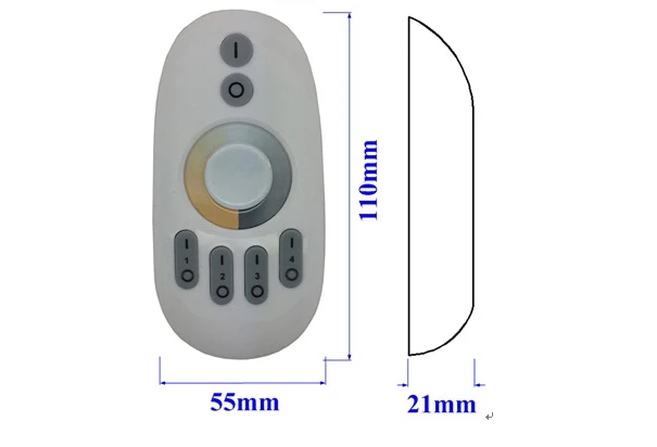 [Seven Neon] Бесплатная доставка Оптовая продажа 12A 4Zone 2 4G RF беспроводной сенсорный и
