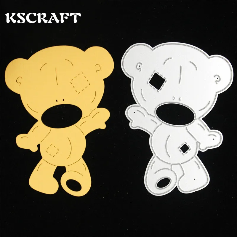 Ksccraft Bear металлические режущие матрицы для рукоделия скрапбукинга/изготовления