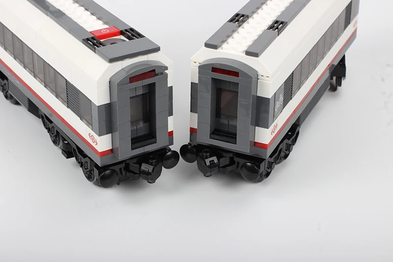 Lepinblocks RC моторная железная дорога 02010 город высокоскоростные пассажирские строительные блоки технические железнодорожные станции создатель 60051 кирпичная игрушка