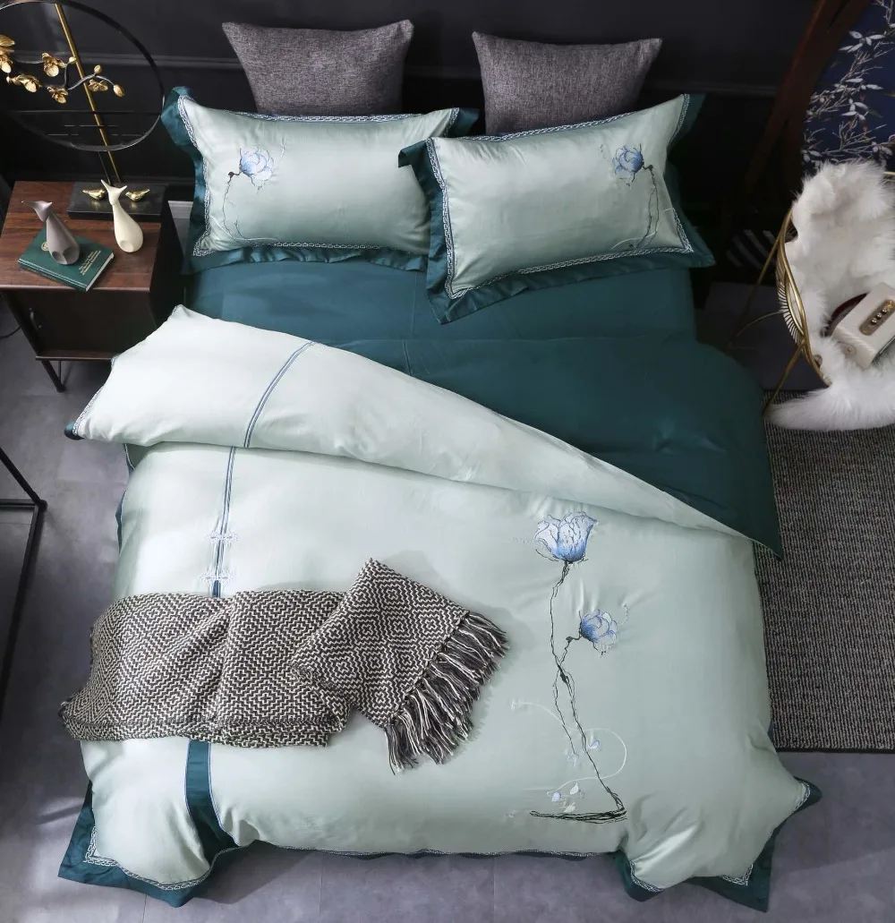 Высококачественный Комплект постельного белья с китайской вышивкой