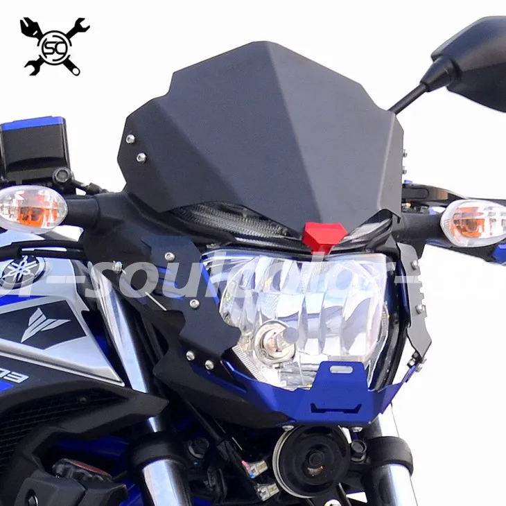 Мотоциклетное ветровое стекло алюминиевый набор подходит для YAMAHA MT-25 MT-03- MT25 MT03 FZ03 15 19