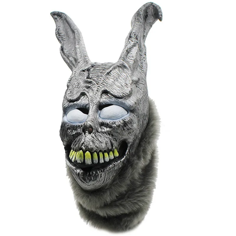 Donnie Darko FRANK маска кролика Хэллоуин кролик латексный капюшон с меховой маской