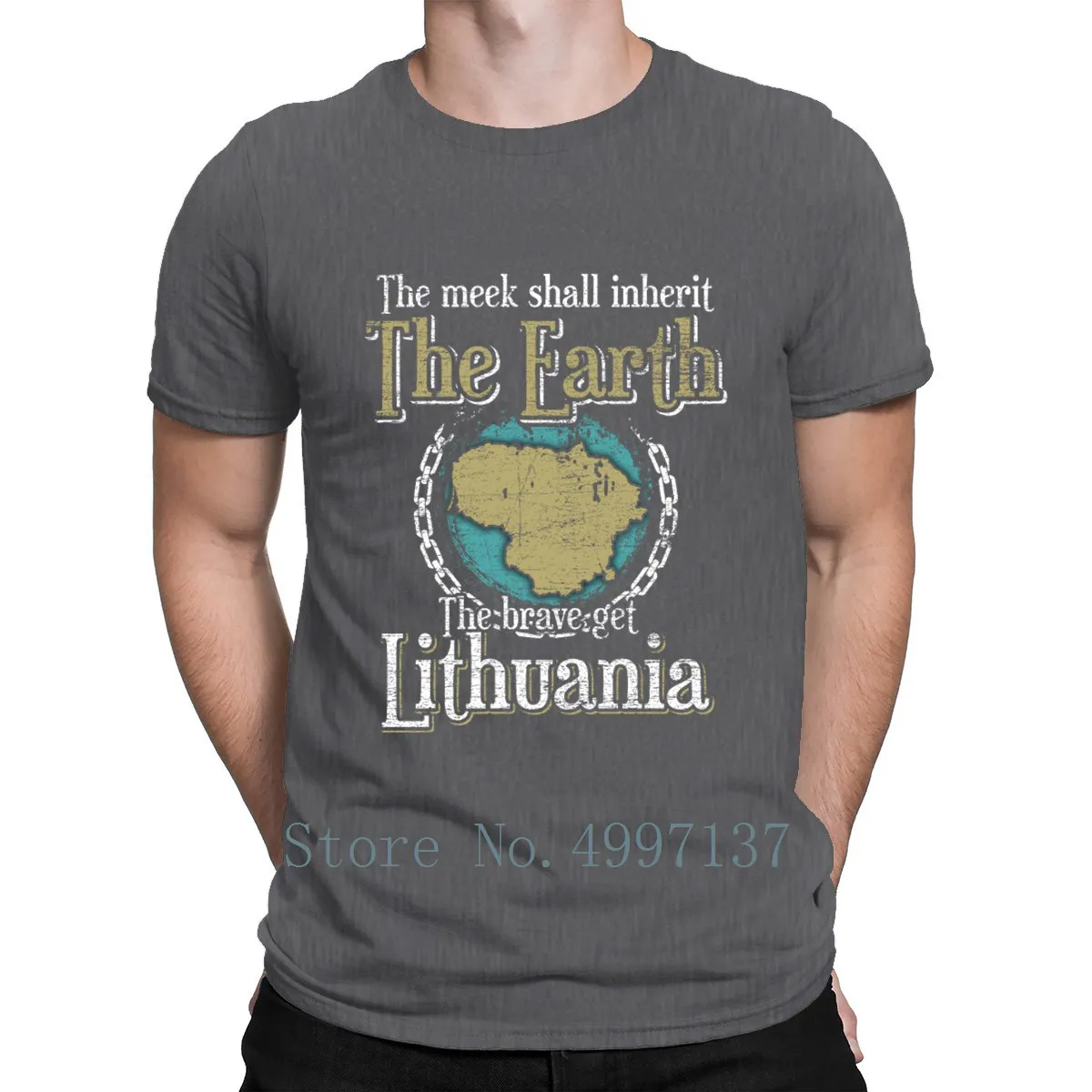 Lithuania T Shirt Cute Basic Cotton Summer Style Natural Pictures Knitted Euro Size S-3xl | Мужская одежда