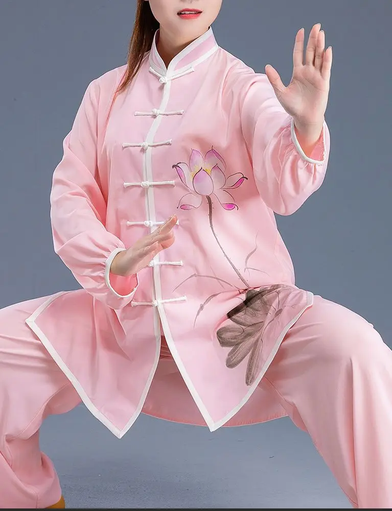 Высококачественная одежда для выступлений tai chi ручная роспись боевые искусства