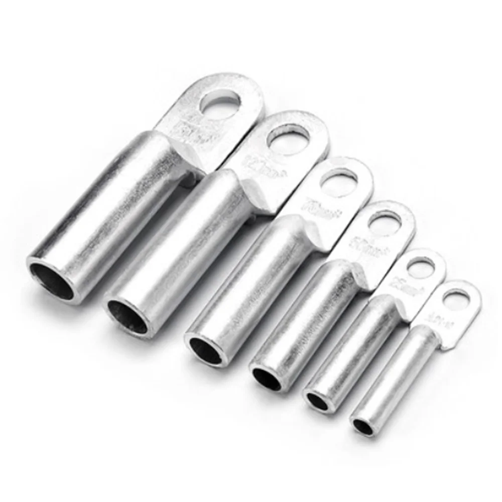 10pcs DL-10 DL-16 DL-25 DL-35 Aluminum Oil-Plugging Power Cable Wire Screw Hole Lug Connecting Connector Crimp Terminal | Обустройство
