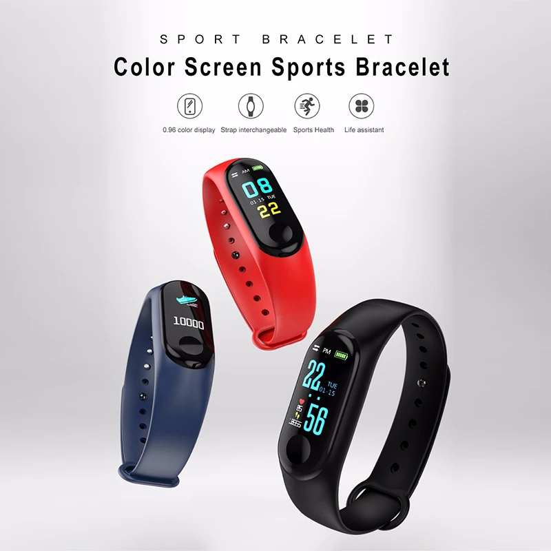 Смарт-браслет FocuSmart M3 фитнес-трекер кровяное давление монитор HeartRate