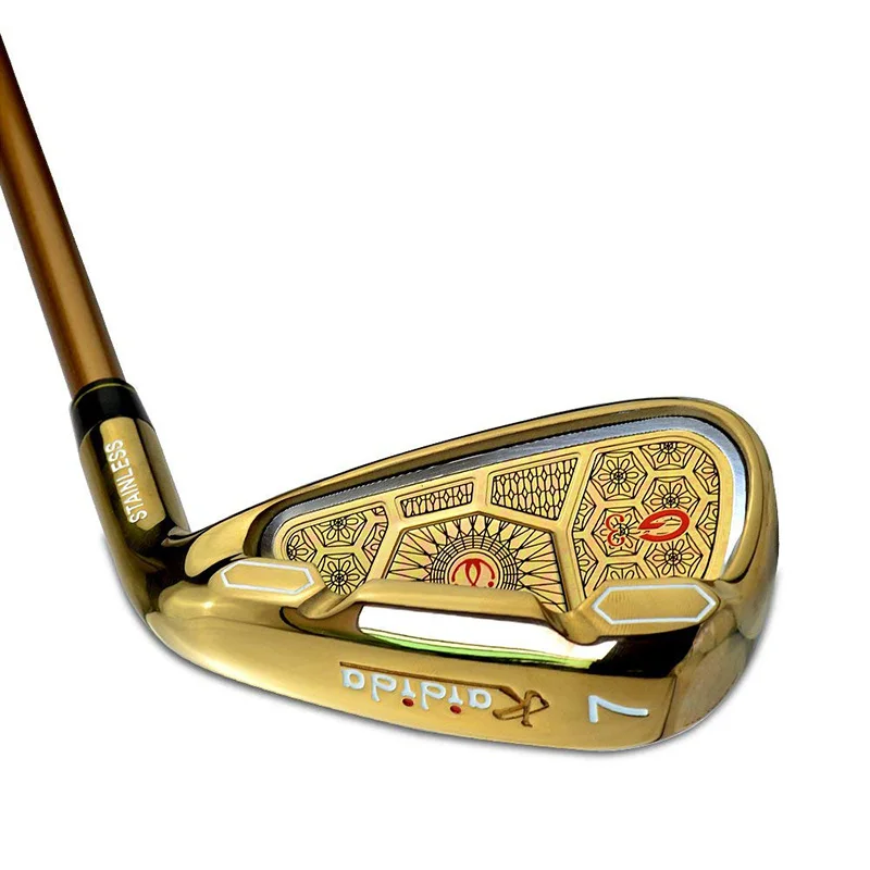 Kaidida G3 сталь золотого цвета Head 7 Iron Golf Club графитовый Вал R-Flex из натурального