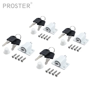 Замок для раздвижных дверей, 4 шт., цинковый сплав