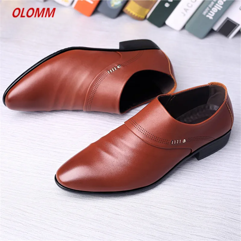 Туфли мужские кожаные роскошные Брендовые повседневные удобная офисная