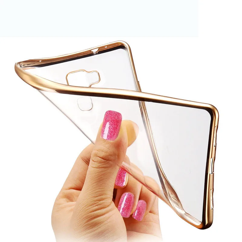 2016 Luxury Ultra Thin Clear Crystal Rubber Plating Electroplating TPU Soft Mobile Phone Case For Huawei Honor 5X Cover bag |