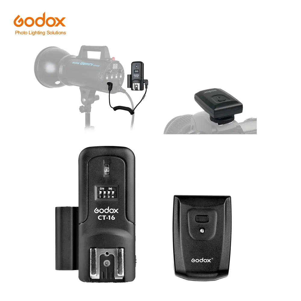 1 Trigger 1 Receiver Godox CT-16 16 каналов беспроводной Радио вспышка триггер передатчик+ приемник набор для Canon Nikon Olympus Pentax студийная вспышка - Цвет: 1 Trigger 1 Receiver