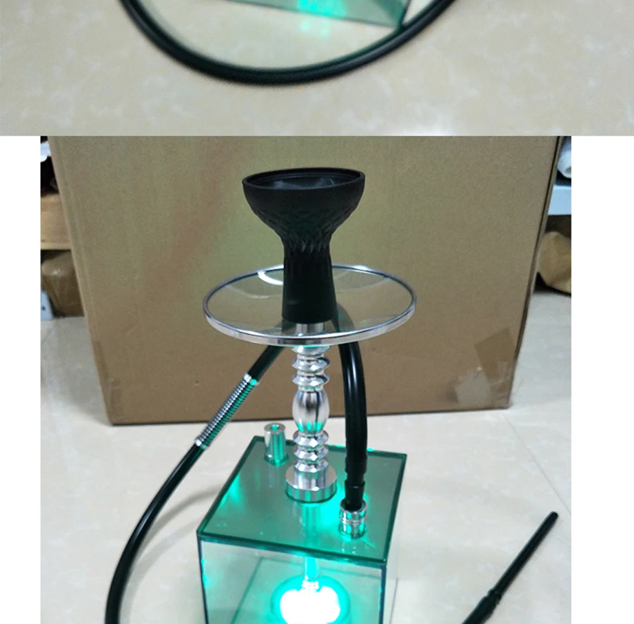 Арабский акриловый кальян набор, кальян Cachimba кальян наргиле светодиодный свет уголь Tigela кальян база Sisha аксессуары вечерние подарки
