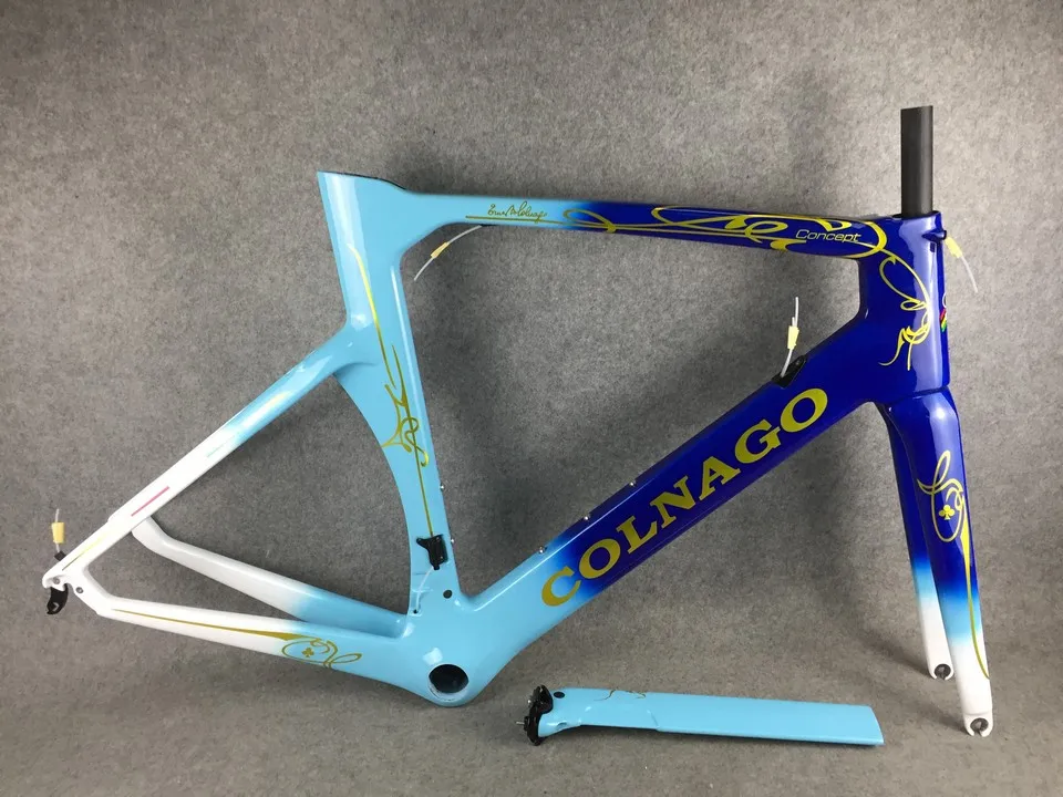 Colnago концепция CHDB углеродная дорога полный велосипед синий с R7000 R8010 Groupset colnago руль