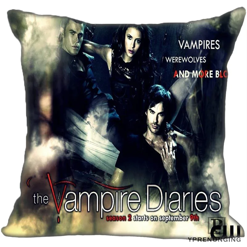 Best Custom The-Vampire-diaries(1)@ 1 Наволочка на подушку, спальня Home Square Наволочка на молнии(одна сторона)#190404-1-19