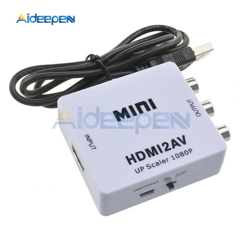 

Переходник HDMI/AV, 1080P, компактный, с поддержкой NTSC PAL