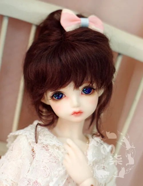 Кукольный парик из синтетического мохера M7-bjd размером 8-9 дюймов, 7-8 дюймов, 6-7 дюймов, 4-5 дюймов, 3-4 дюйма для кукол MSD, YOSD, LATI, PUKIFEE и др. в масштабе 1/3, 1/4, 1/6, 1/8, 1/12.