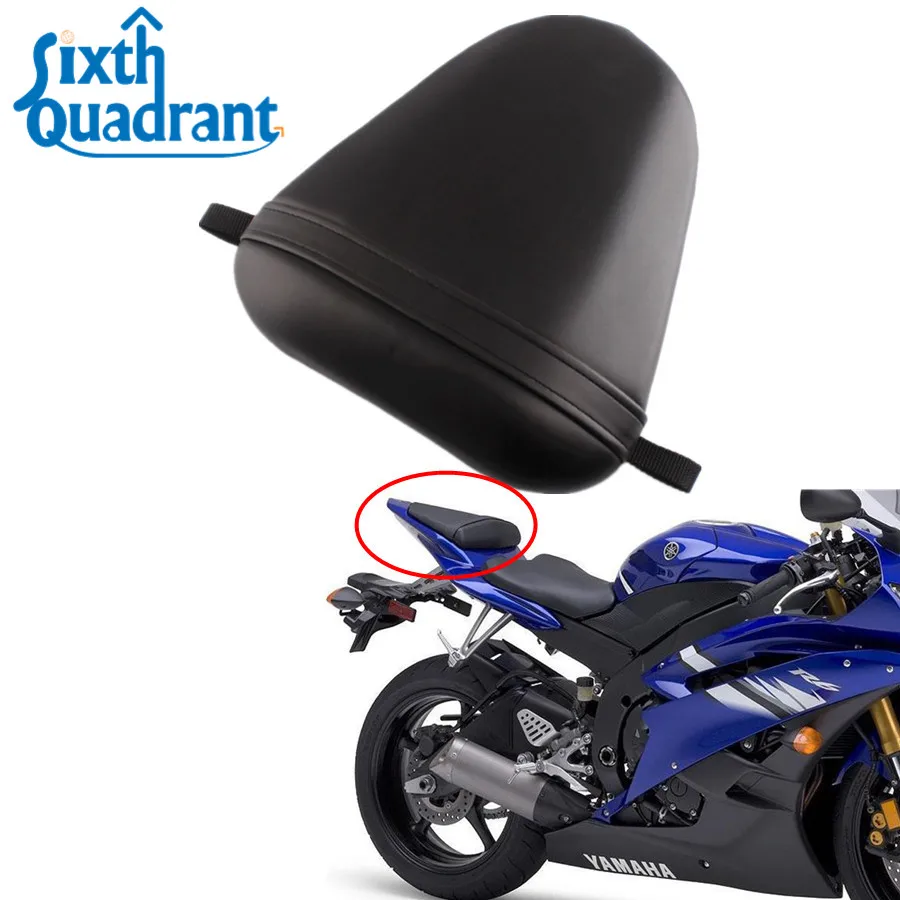 

Black Rear Tail Cushion Pillion Pad Passenger Seat For Yamaha YZF R6 2008-2015 09 10 11 12 13 14