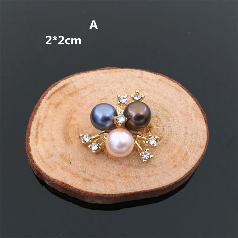 

Round Rhinestones Buttons Pearl button wedding decoration Diy Buckles Diamante Crystal for hair accessory