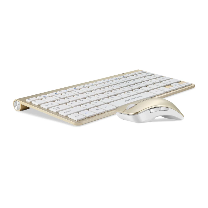 Новый Motospeed Ultra slim 2 4 г Беспроводной клавиатура Мышь Combo для IPAD ноутбуков MAC ТВ BOX