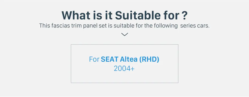 Harfey 220*130 мм Автомобильная Радио панель для 2004+ SEAT ALTEA RHD стерео приборная панель Авто Монтажная рамка Монтажная панель комплект отделка