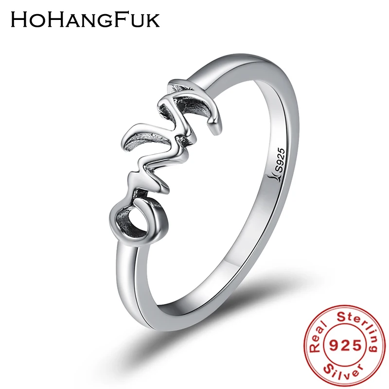 HoHangFuk Отличительной 925 стерлингового серебра романтическая только вам письмо