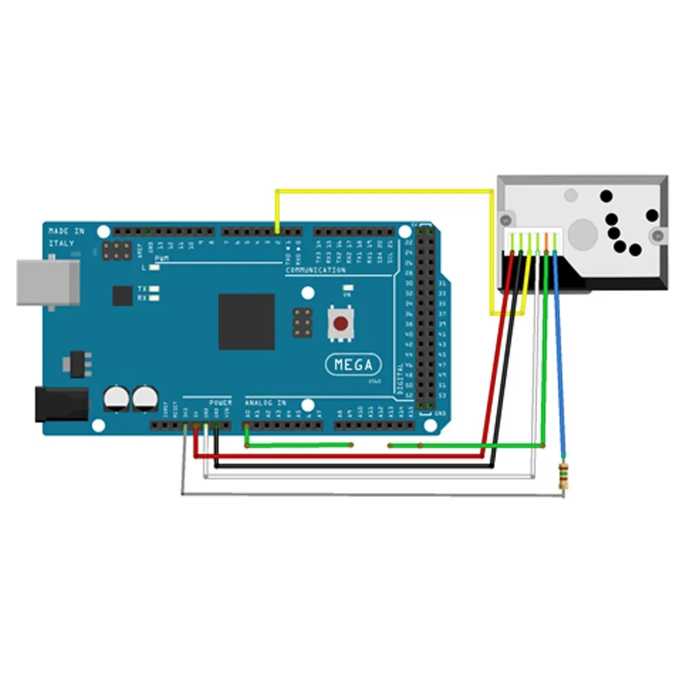 Измерительный PM2.5 GP2Y1014AU0F дыма частиц модуль-датчик пыли для Arduino