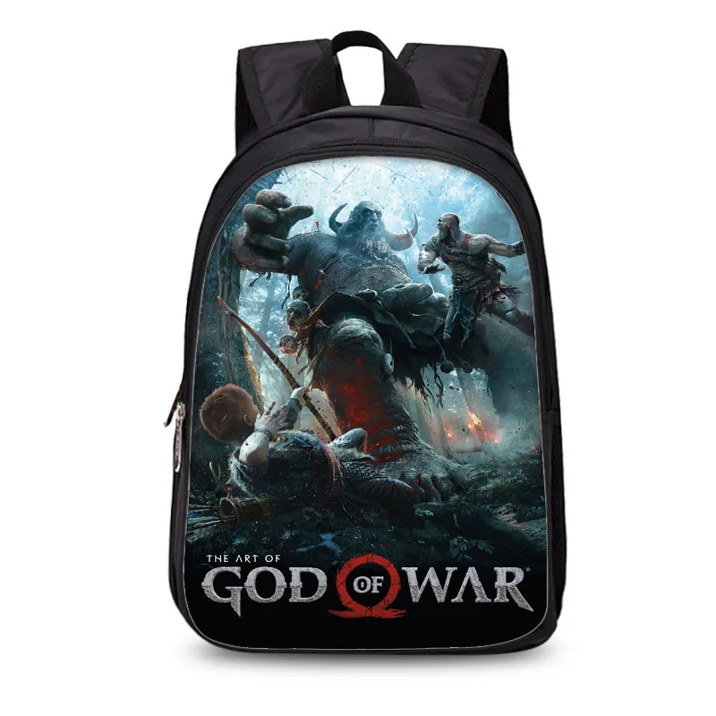 Детские школьные сумки с 3d принтом God of War 4 Kratos для мальчиков и девочек подростков