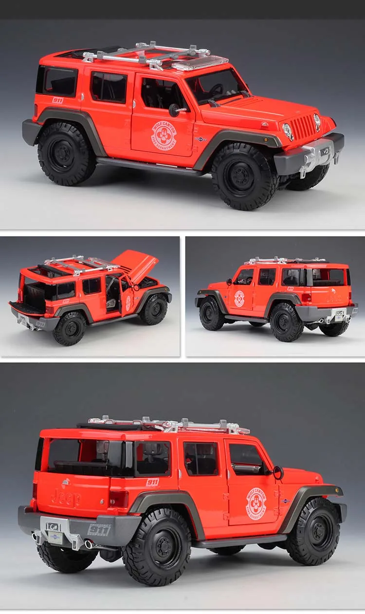 Maisto 1:18 Jeep спасения Concept(SWAT) полицейский внедорожник автомобилей литья под давлением модели автомобиля игрушки Детский подарок на день рождения Оригинальная коробка