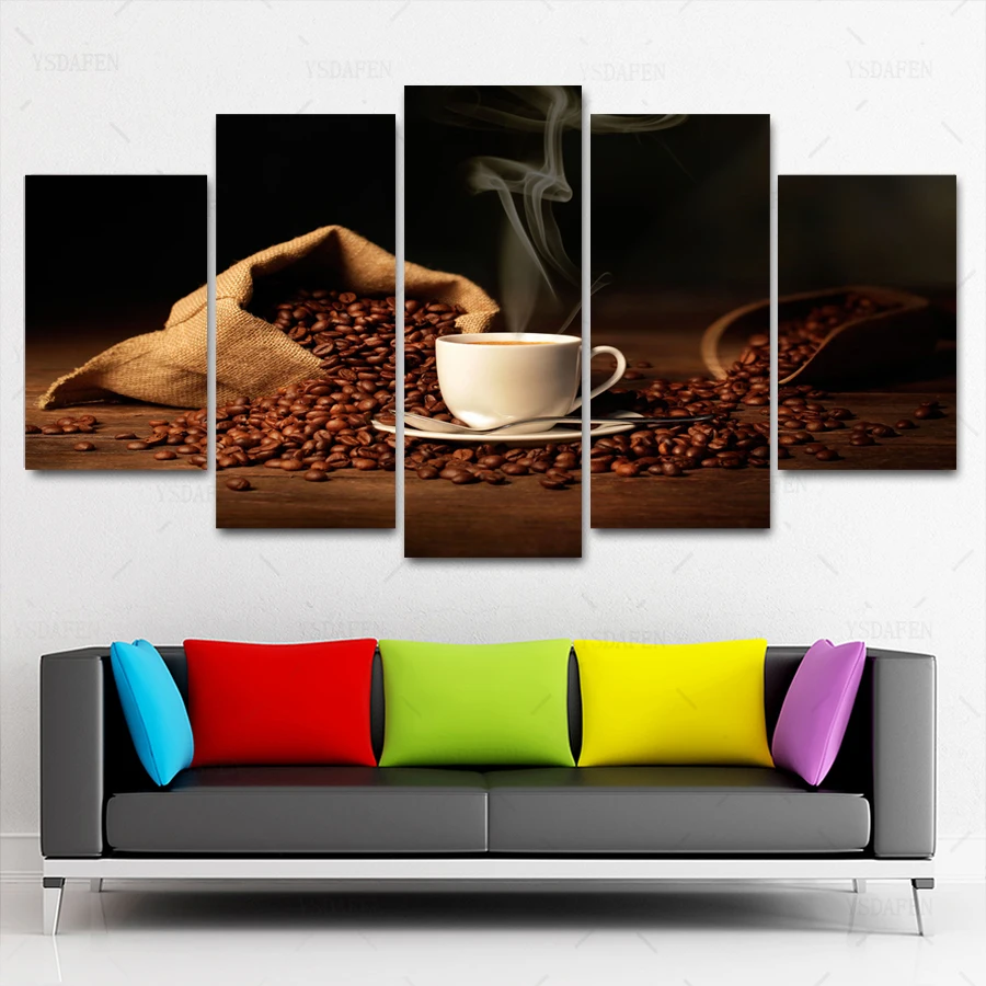 

Op de muur HD print olieverf Film modulaire foto Scenery poster kind room decor woondecoratie 5 stks canvas art z254