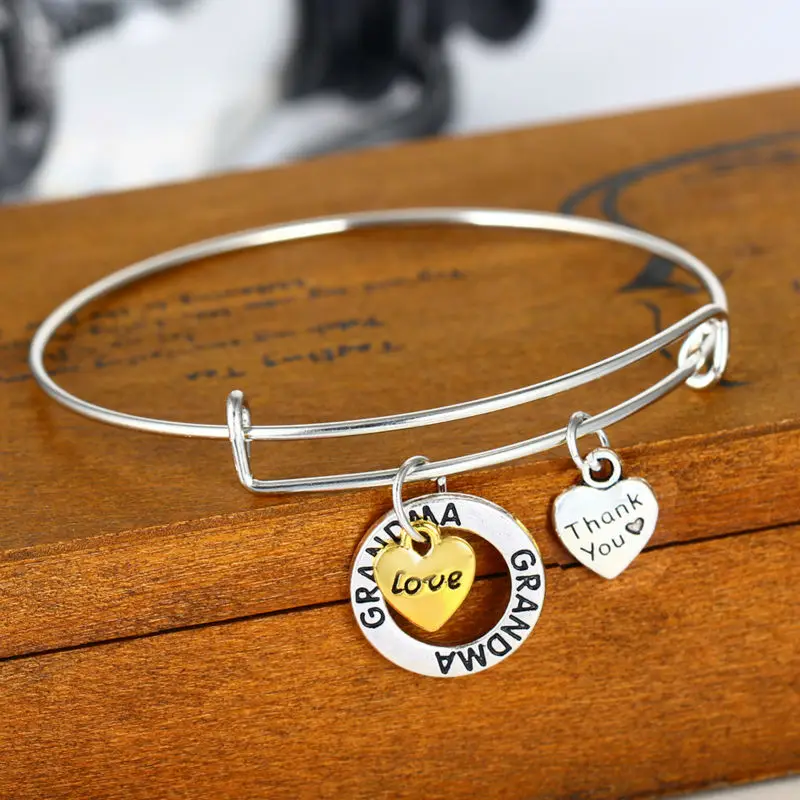 Браслет для дочери с надписью Love Heart Bangle | Украшения и аксессуары