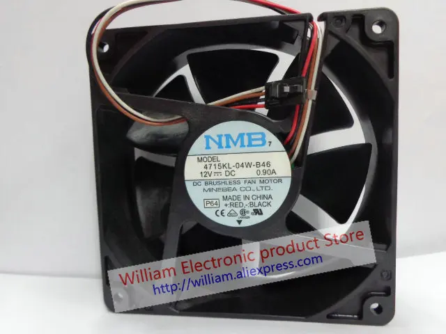 

New Original NMB 4715KL-04W-B46 P64 12V 0.90A 12CM 120*120*38MM for Dell Computer cooling fan