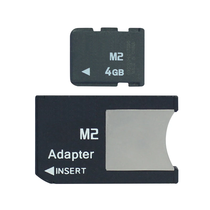 Карта памяти M2 карта 512 Мб/1 ГБ/2 ГБ/4 ГБ/8 ГБ с адаптером для карт MS PRO DUO бесплатная