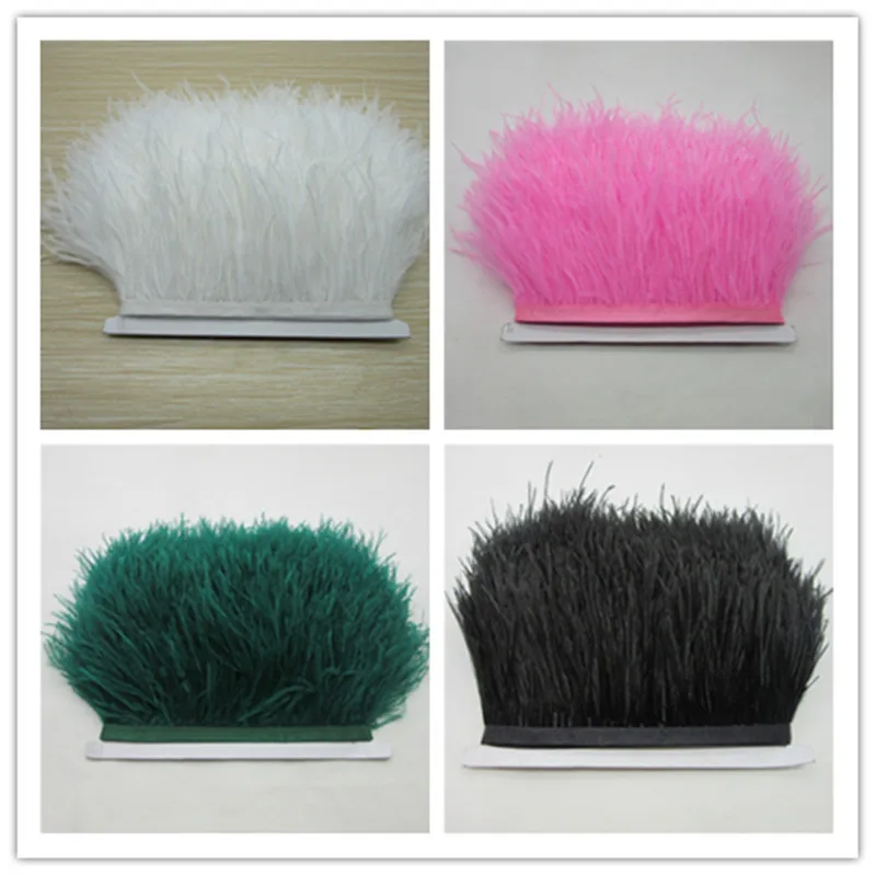 

2017 hot! Sell high-quality white ostrich feather cloth belt, 10 meters a lot /8-11cm wide,DIY jewelry clothing accessories