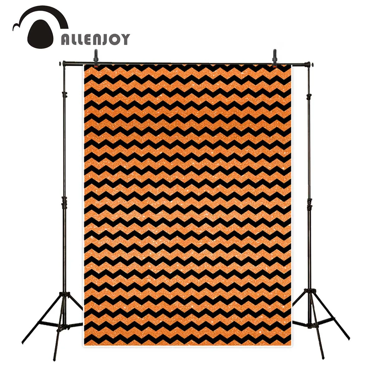 Allenjoy photo backdrops Orange black lines children golden light background photobooth newborn original design high quality