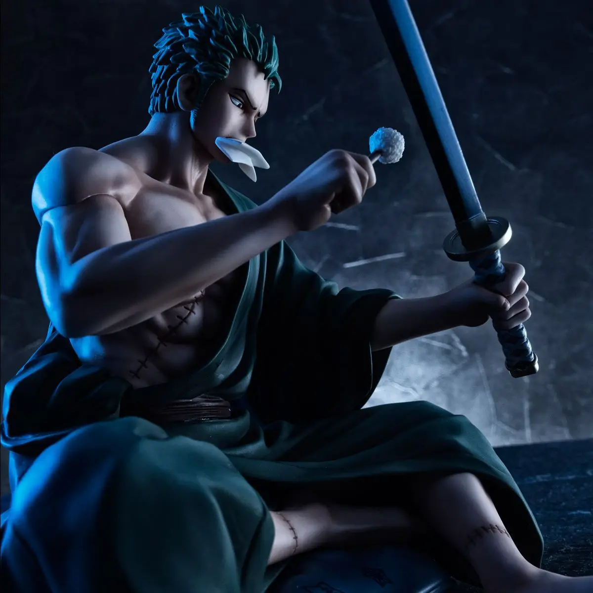 Японское аниме One Piece P.O.P Zoro сидящее Ver. Экшн фигурка из ПВХ 13 см подарок