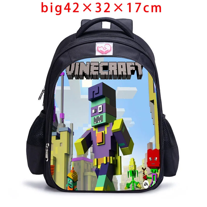 Студент MineCraft мультфильм рюкзак мальчик школьные сумки Горячие Основной Рюкзак