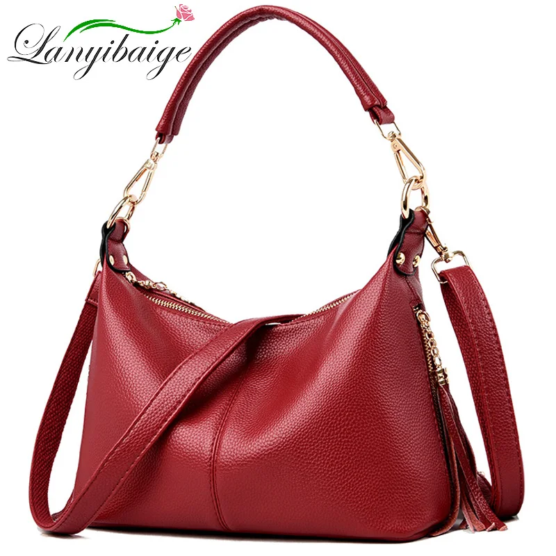 Fashion Tassel Crossbody Bags For Women Messenger Bag Designer Handbags High Quality Female Leather Shoulder Bag Sac A Main