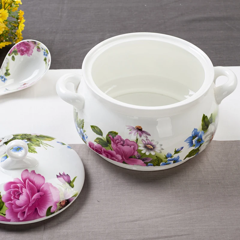 Фарфоровая Буфетная тарелка 8 дюймов кухонный горшок для приготовления пищи и