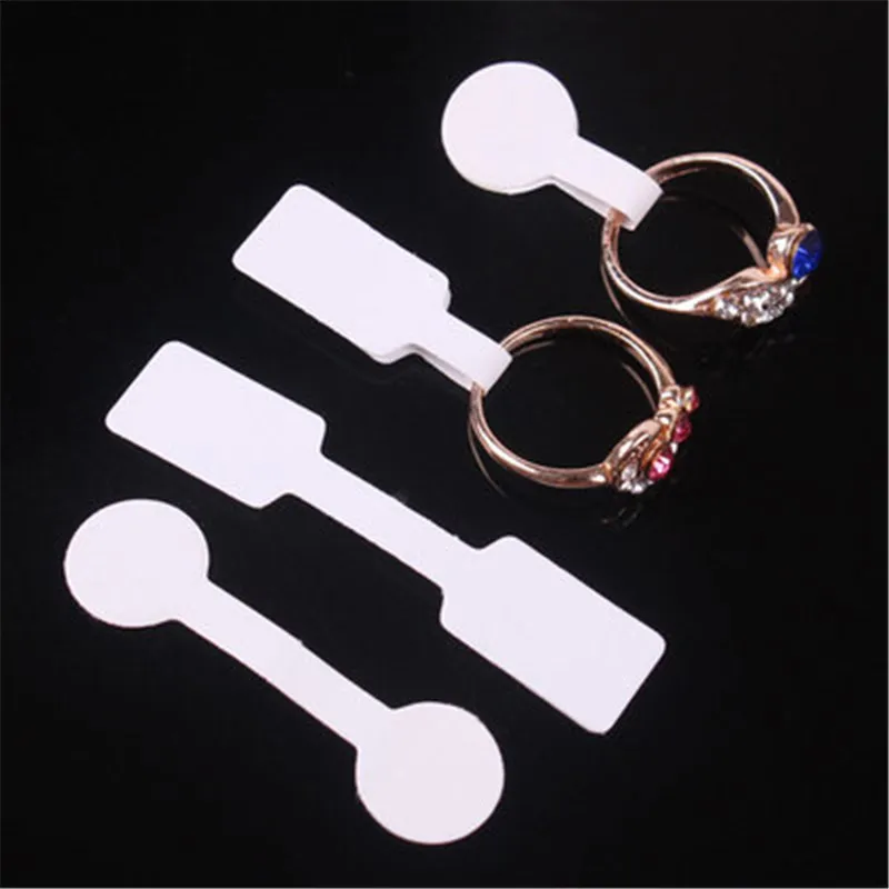 100pcs/bag Blank Paper Price Tags Stickers for Craft Necklace Ring Bracelet Labels Display Jewelry Making Findings | Украшения и